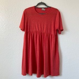 ASOS red smock dress
